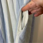 Joie  Mommy & Me Linen Blend Blue & White Striped Knee Length Dress Size 10 NWT Photo 9