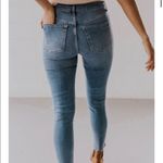 Free People | High Rise Busted Knee Boho Edgy Grunge Skinny Jeans Size 31R Photo 3
