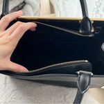 Charles and Keith  Black Top Handle Large Work Handbag with Crossbody Strap EUC Photo 4