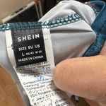 SheIn  Teal and Gray Dress Photo 3