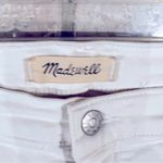 Madewell  High Rise Skinny Crop Jeans in Pure White Ripped Knee Edition Size 32 Photo 9