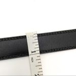 Nocona Belt Aztec Metal Buckle Black Skinny Genuine Leather Size 32 Photo 8