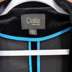 Dalia womens velour open front blazer jacket office goth whymsygoth y2k black M Size M Photo 3