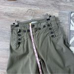 ALC Frank ALC pierce twill sailor pant in army green wide‎ leg women’s size 2 (small flaw) Photo 5
