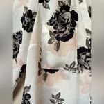 Candie's Women’s Floral Toe Sleeve Button Blouse Small Photo 5