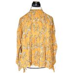 Kensie Jeans Womens Blouse Size Small Pleated Floral High Neck Office Business Photo 1