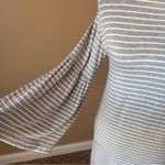 Lou & grey  | Striped Bell Sleeve Hooded Dress Sz S Photo 4