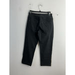 Womans Belle By Kim Gravel Crop Pants 4 P Black Pull On Zipper Accent Pockets Size 4P Photo 1