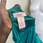 Candie's  Teal green holiday dinner y2k Backless Halter midi Dress size M Photo 4