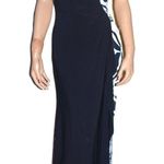 Ace Black White Zebra Print Ruched Maxi Dress S Photo 0
