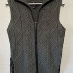 Diesel  Vintage Gray Cowl Neck Cable Knit Sweater Wool Vest Fisherman Grunge XL Photo 0