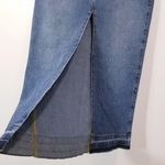 EXPRESS High Waisted Front Slit Maxi Denim Skirt Photo 7
