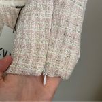 ZARA Tweed Crop Top Pink and White - Sleeveless Barbiecore NWT Photo 6