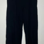 ZARA  wide leg sweatpants black pockets women's size small trendy lounge casual Photo 0