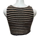 Nectar Clothing Womens Stripe Knit Sweater Vest Multicolor Size M Cropped Photo 4