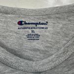 Champion NWT  Front Tie Shirt Womens XL Grey Long Sleeve Cotton Photo 2