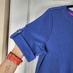 Appleseeds Casual Dress Short Sleeve With Pockets Size S Blue Photo 5