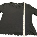 Abercrombie & Fitch Black Ribbed Long Sleeve Tee XS Photo 11