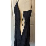 Ann Taylor VTG  NWOT Slip Dress SZ 6 Silk Dark Blue Romantic Lace Feminine Ruffle Photo 10