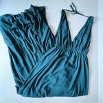 Show Me Your Mumu wedding Ava maxi dress deep jade chiffon deep plunge small Photo 5