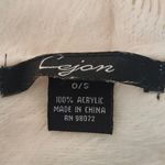 Cejon Cream Faux Fur Scarf with Fringe 8 x 74 Photo 4