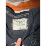 Abercrombie & Fitch Abercrombie Fitch Black Crewneck Sweatshirt Crest Logo Women's Size L Photo 7