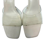 ZARA  Wide Heeled Clear Vinyl Acrylic Heels Sandals Size‎ 40 US 9 Photo 3
