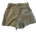 American Eagle  women's size 4 distressed military green shorts Photo 1