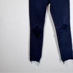 Reformation  Black High Rise Skinny Jeans Womens 24 Distressed Raw Hem Classic Photo 11