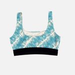 PINK - Victoria's Secret Victoria's Secret PINK Blue Tie Dye Athletic Sports Bra Size Women's Small Photo 1