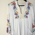 Free People  Mia Gauze Embroidered Mini Dress White Floral Size XS Photo 2