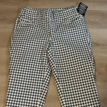 Jessica London  Houndstooth Ponte Pants 14W Black White‎ Slim Fit Career Trousers Photo 2