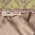 Rebecca Taylor Sz 6 8 Pale Yellow Floral Print Silk Chiffon Open Back Midi Dress Photo 5