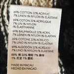 Anthropologie Striped Cropped Wrap Cotton Blend Short Sleeve Sweater Size Large Photo 7