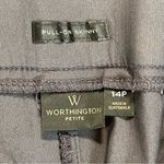 Worthington  | Petite Gray Pull-On Skinny Dress Pants | 14P Photo 8