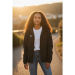 Reebok  Women’s Fleece Lined Softshell Hooded Jacket Black Size Large Photo 1