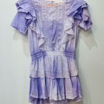 Love Shack Fancy  Natasha Heritage Mini Dress purple size Large Photo 0