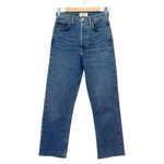 AGOLDE 90s Pinch Waist High Rise Straight Jeans In Range Wash Size 24 Denim Photo 1