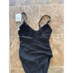 Good American  Ruched One Piece Swimsuit Black Size 1 Photo 8