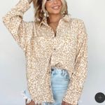 These Three Boutique Leopard Corduroy Button Up Photo 0