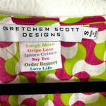 Gretchen Scott Indian Cotton Tunic Top Size Small Spring Summer Cover Up Beach Green Photo 4