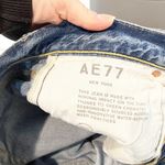 American Eagle  AE77 High Rise Stovepipe Baggy Relaxed Jeans Blue 6 Photo 5