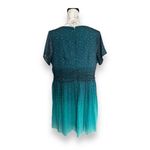 Wayward Fancies Green Ombre Star Print Georgette Dress ~Size 14 Photo 1