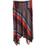 Sunny Leigh Women's M Geometric Asymmetric Midi Skirt Multicolor Photo 4