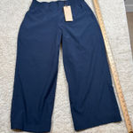 CALIA by Carrie Underwood Womens Wide Leg Pants Dark Navy Size S Lightweight Blue Photo 0