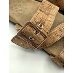 Vionic  Skylar Slides Gold Sandal Faux Cork With Triple Strap Womens Sz‎ 10 Wide Photo 1