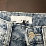 Vervet Belvoir Super High Rise Button Fly Distressed Straight Leg Jeans Size 24 Blue Photo 7