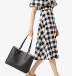 Kate Spade All Day Black Large Leather Tote Bag V3304 NWT $248 MSRP 2 Piece Photo 6