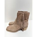 Sam Edelman  Bernie Boots Womens Size 5.5 Suede Fringe Detailing Zip Western Photo 2