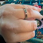 Sterling Silver Multi Color Rhinestone Stone Eternity Infinity Ring Size 7 1/2 Photo 1